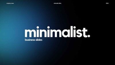 Dark Minimalist Business Slides Slides