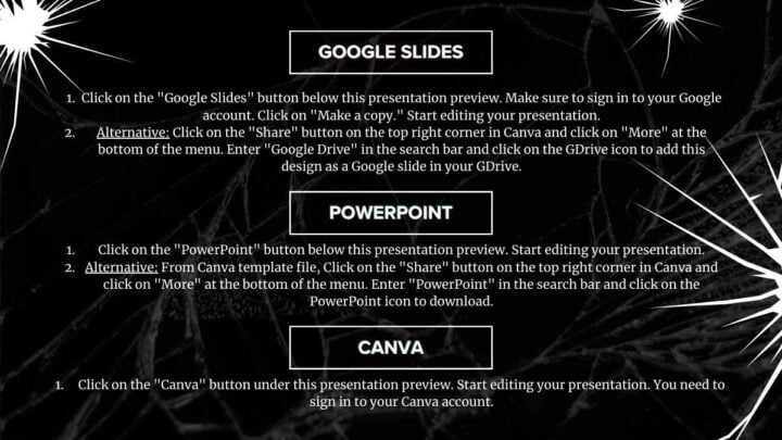 Mirror Visual Slide Dark Mirror Minitheme. Free Slides Template — SlidesCarnival