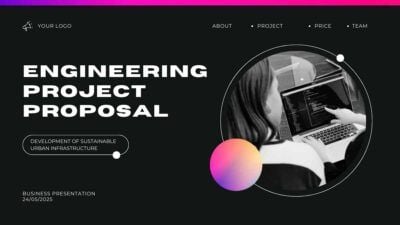 Slides Carnival Google Slides and PowerPoint Template Dark Modern Engineering Project Proposal 2