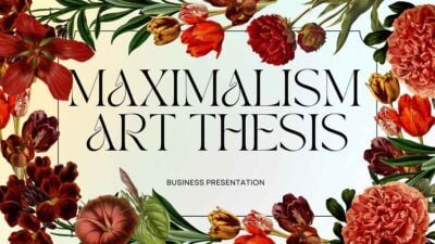 Elegant Maximalism Art Thesis Presentation