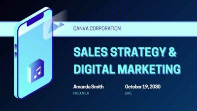 Slides Carnival Google Slides and PowerPoint Template Dark Sales Strategy and Digital Marketing 2