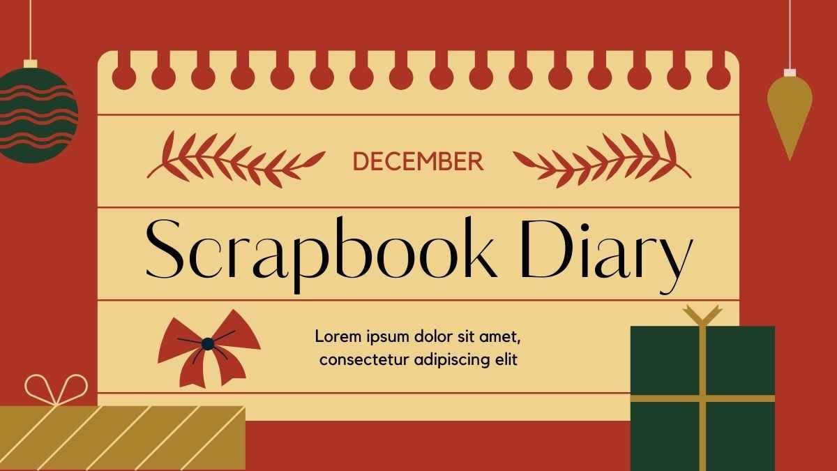 December Scrapbook Diary Slides - slide 1