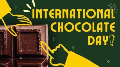 Dia Internacional do Chocolate com rabiscos