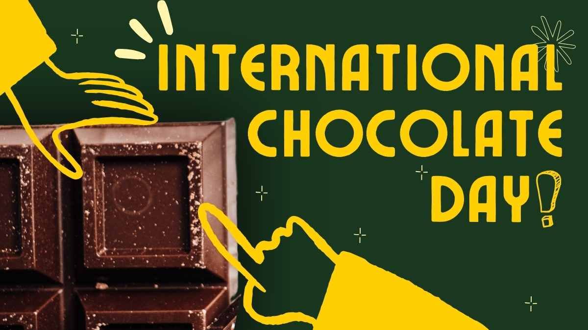 Dia Internacional do Chocolate com rabiscos - slide 0