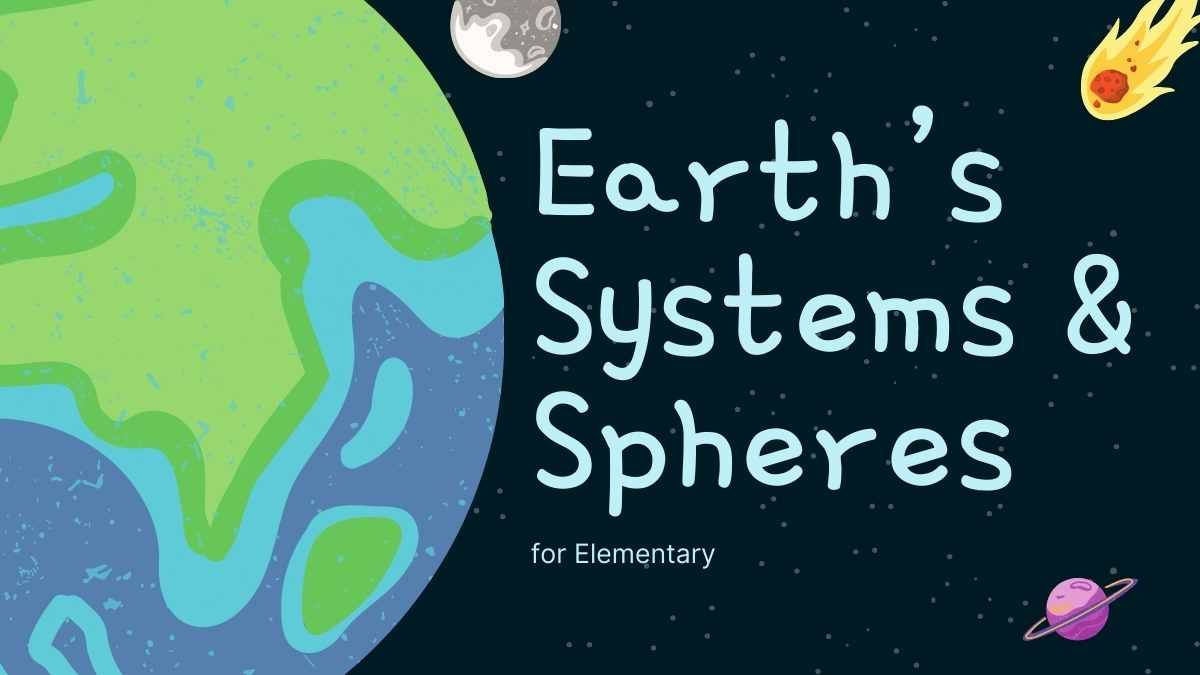 초등학생을 위한 지구의 시스템과 구 수업 - slide 0
