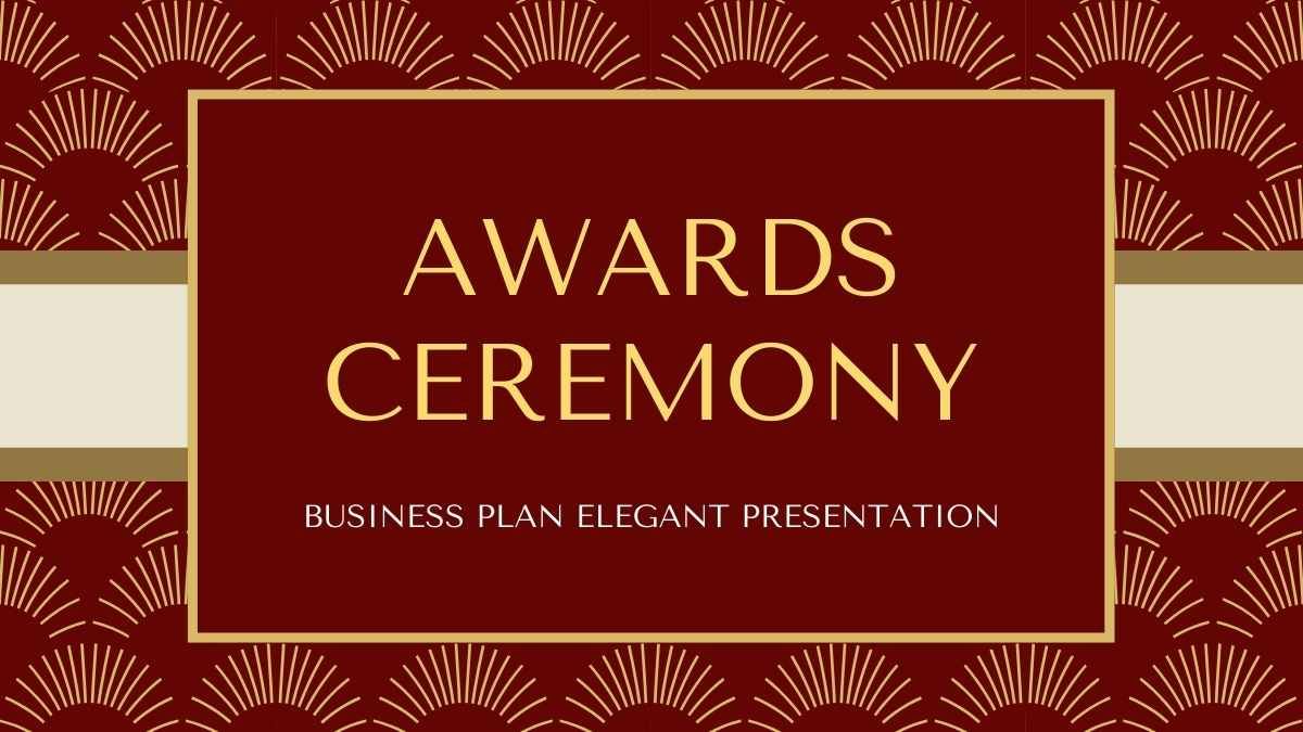 Elegante ceremonia de entrega de premios - diapositiva 0