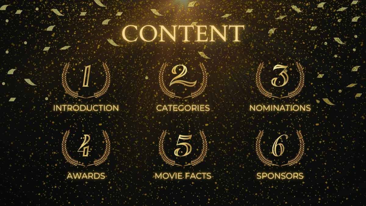 Elegant Awards Ceremony of Film School - slide 1