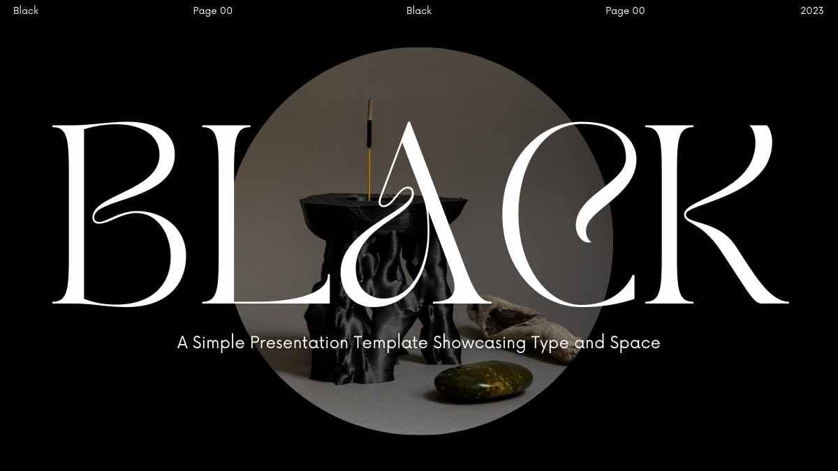 Elegante en negro - diapositiva 0