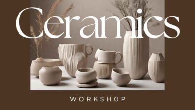 Workshop de cerâmica elegante