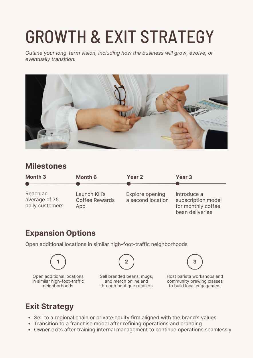 Elegant Coffee Shop Business Plan - slide 11