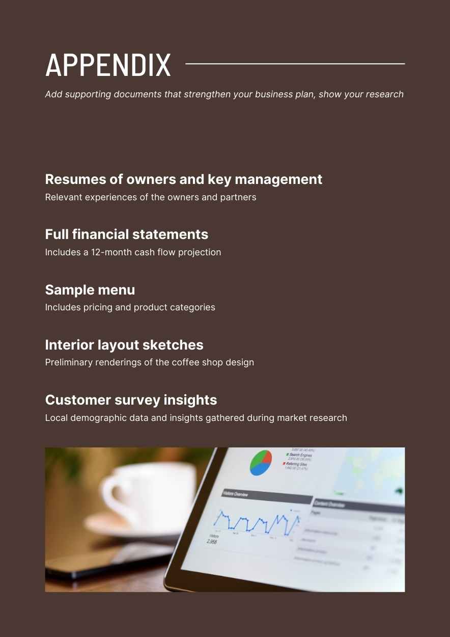 Elegant Coffee Shop Business Plan - slide 12