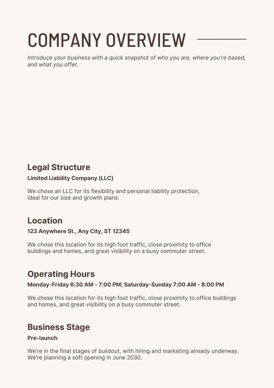 Elegant Coffee Shop Business Plan - slide 4