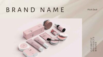 Elegant Cosmetic Products Brand Pitch Deck