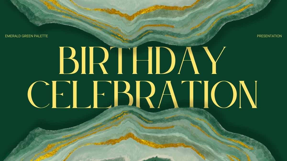 Elegant Emerald Green Birthday Celebration - slide 0