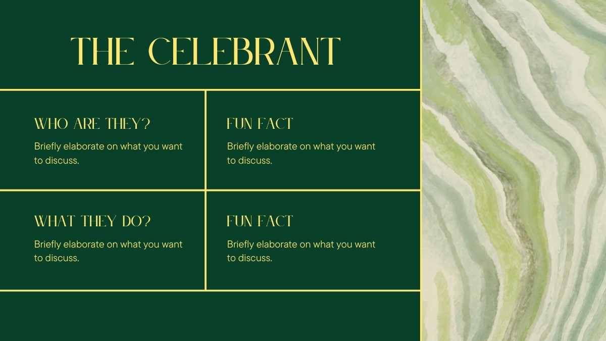 Elegante Celebración de Cumpleaños Verde Esmeralda - diapositiva 5