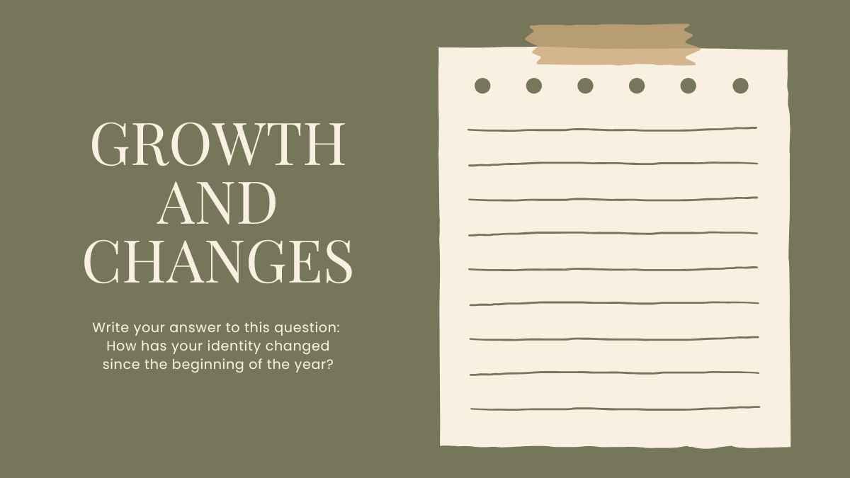 Elegant End of the Year Reflection Workbook Slides - slide 7