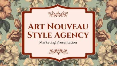 Elegant Floral Art Nouveau Style Agency