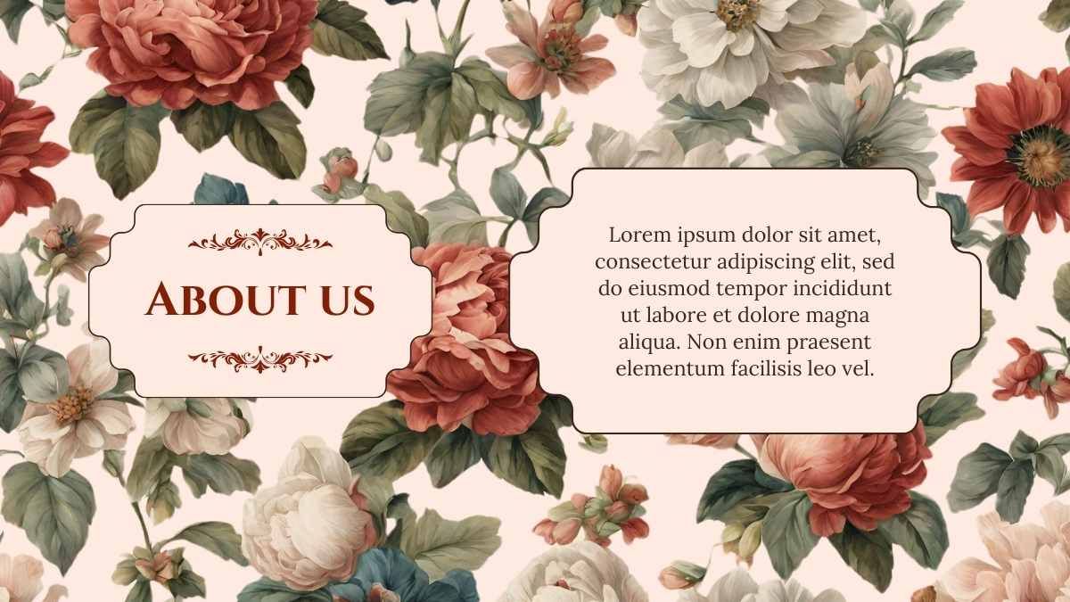 Elegant Floral Art Nouveau Style Agency - slide 4