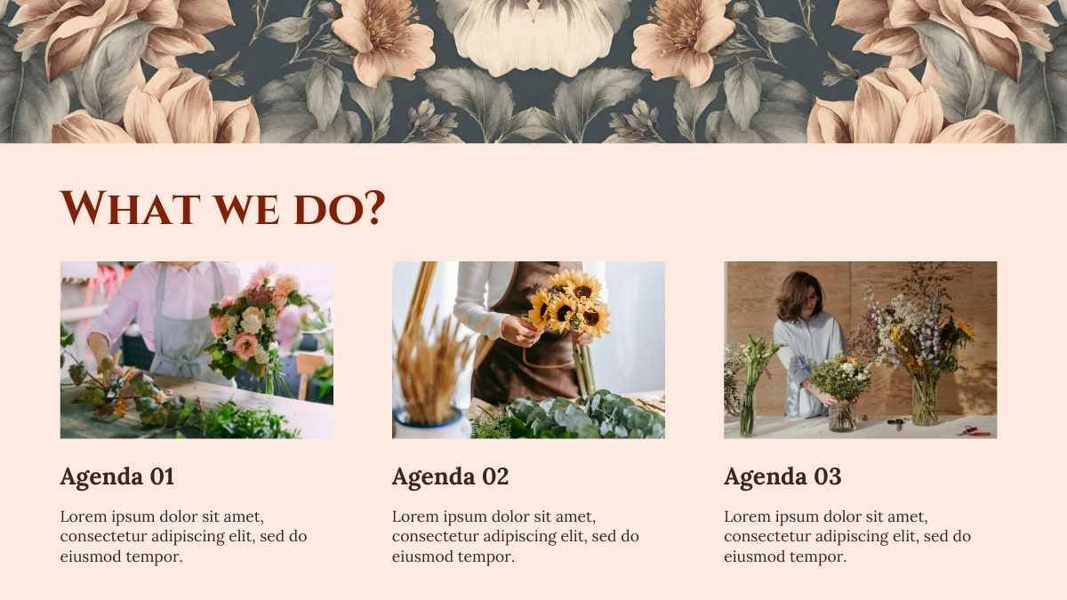 Elegant Floral Art Nouveau Style Agency - slide 6