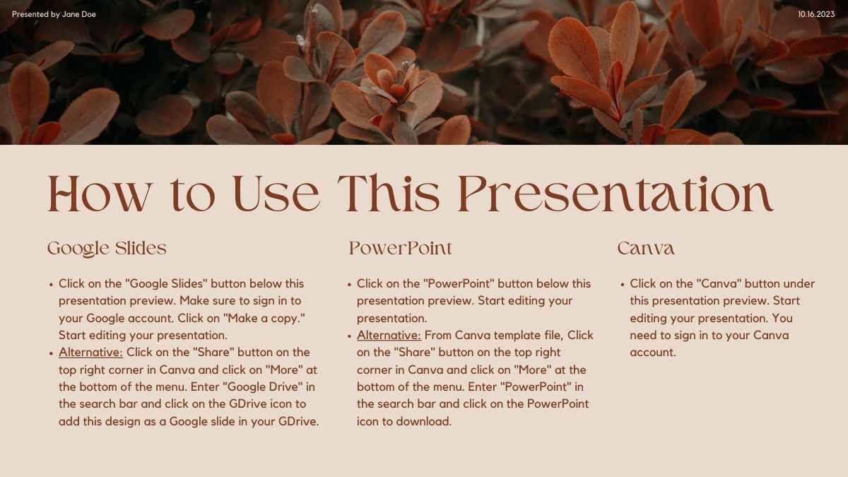 Elegant Floral Meeting Presentation - slide 1