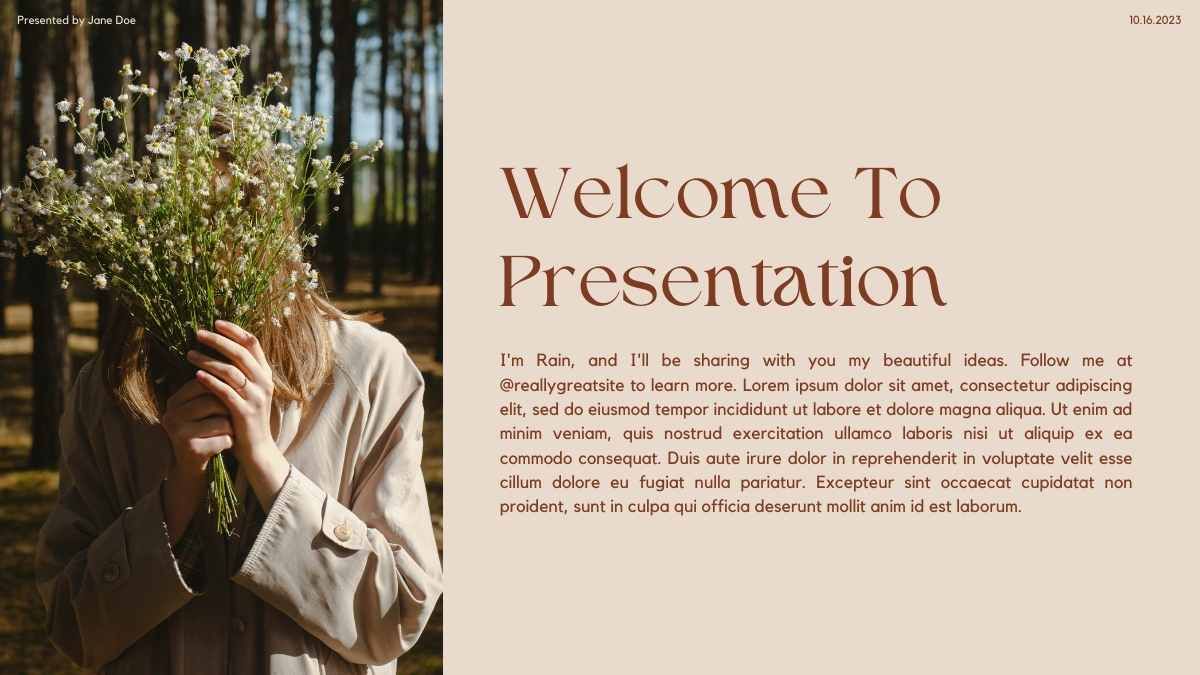 Elegant Floral Meeting Presentation - slide 4
