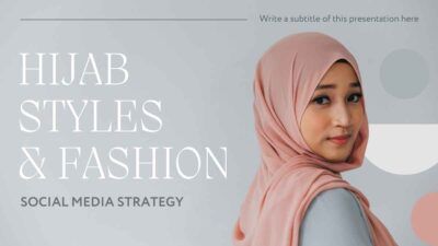 Slides Carnival Google Slides and PowerPoint Template Elegant Hijab Styles and Fashion Social Media Strategy 2
