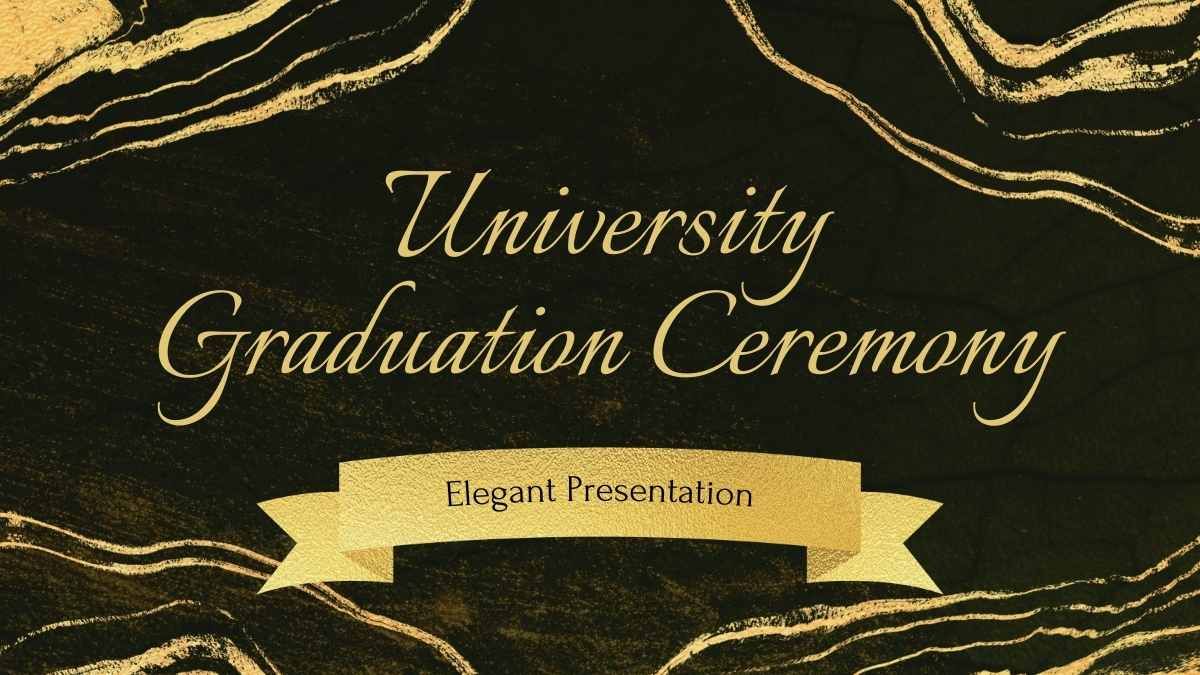 Elegante ceremonia de graduación universitaria - diapositiva 0