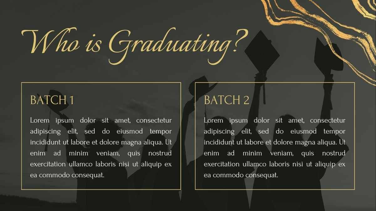 Elegante ceremonia de graduación universitaria - diapositiva 6