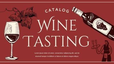 Elegant Vintage Wine Tasting Catalog