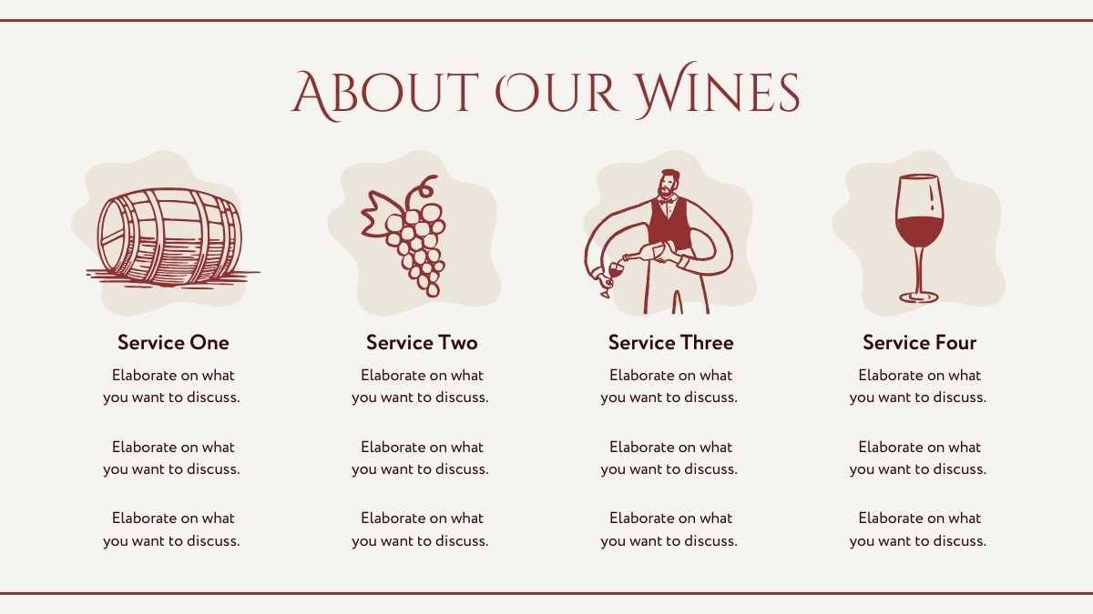 Catálogo de degustação de vinhos vintage elegantes - slide 12