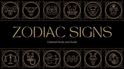 Elegant Zodiac Signs Case Study Slides