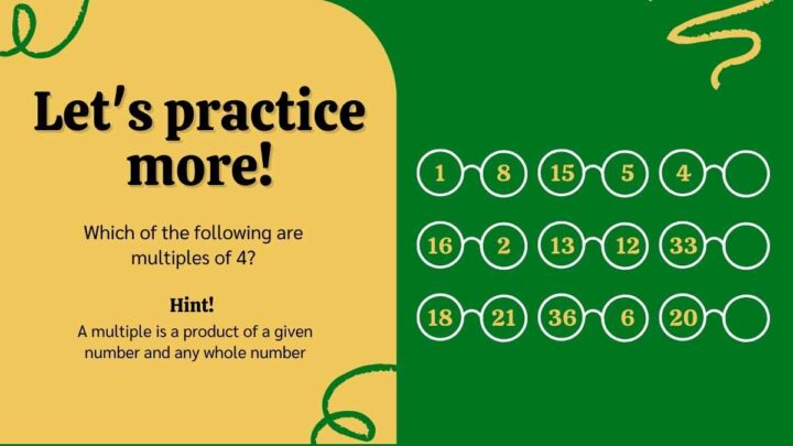 Factors, Multiple and Shape Pattern Math Lesson for High School. Free ...