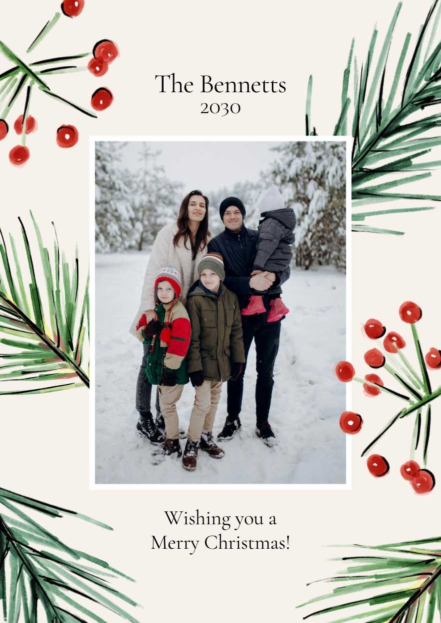 Family Christmas Greeting Card - slide 1