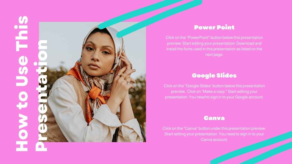 Aesthetic Fashion Influencer Portfolio Slides - slide 2