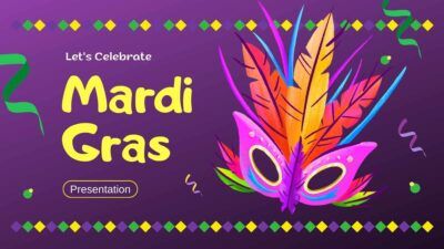 축제적인 마르디 그라를 축하합시다