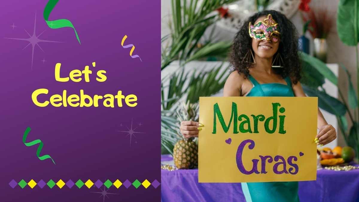 Festive Let’s Celebrate Mardi Gras Presentation - slide 11