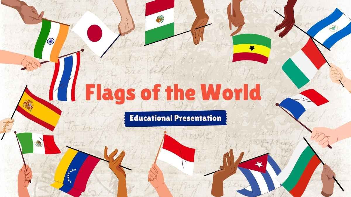 세계의 국기 삽화 - slide 0