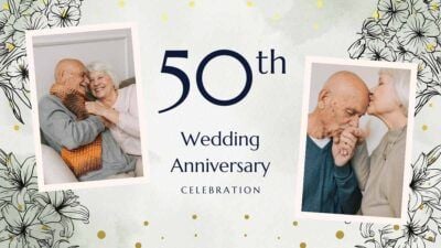 Floral 50th Wedding Anniversary Celebration