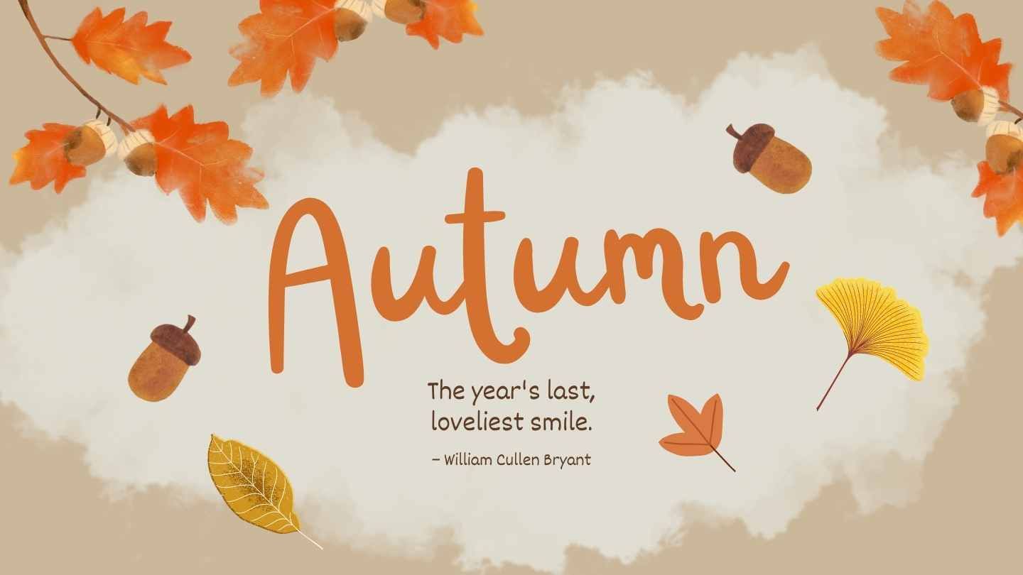 Tarjetas de saludo con temática floral de otoño - diapositiva 5
