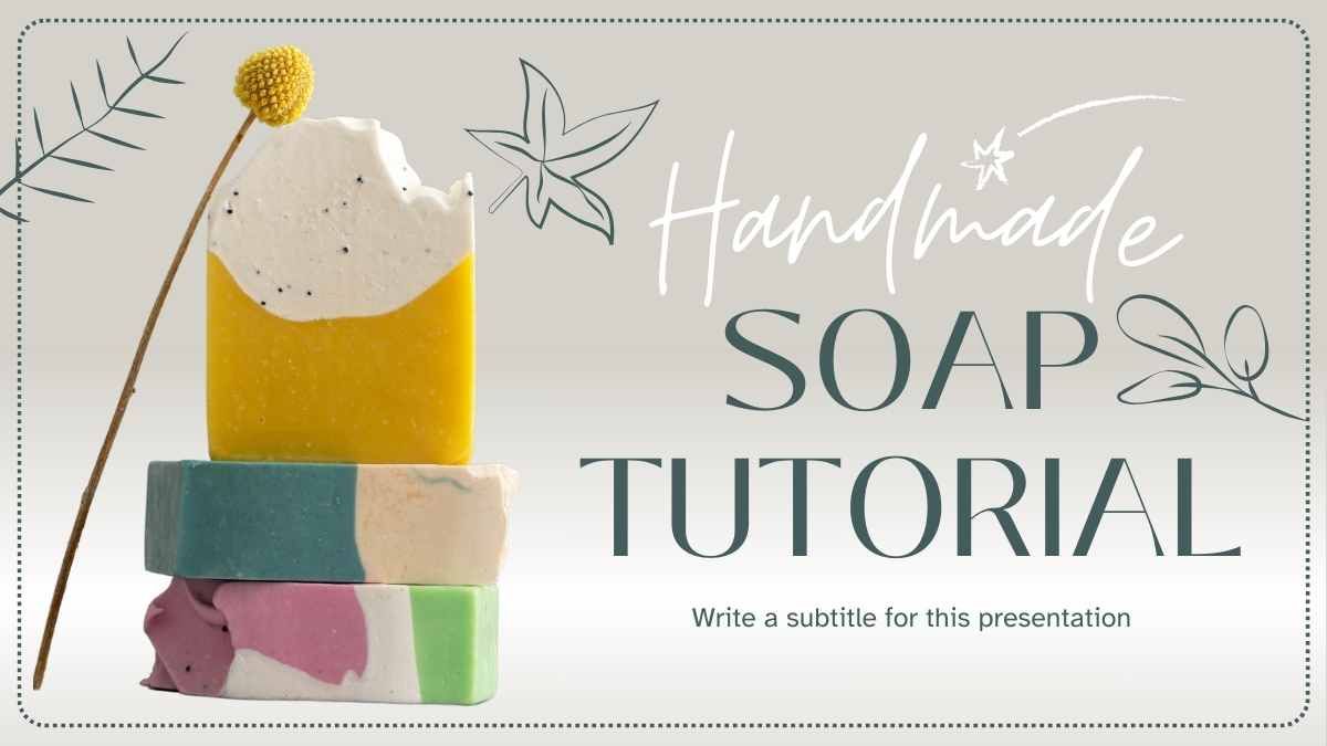 Floral Handmade Soap Tutorial - slide 0
