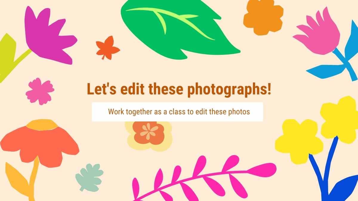 Lição de introdução floral à edição de fotos - slide 14