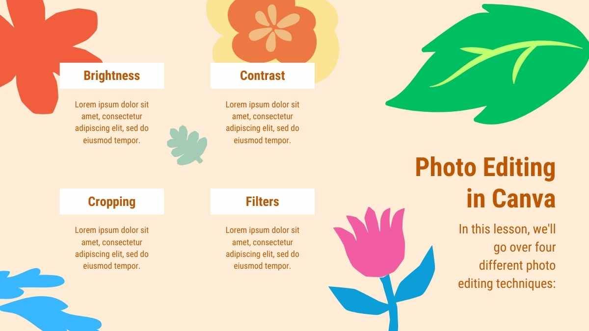 Lição de introdução floral à edição de fotos - slide 8