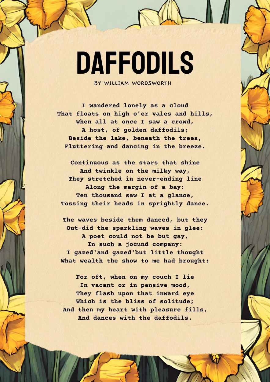 Floral Poem Educational Poster - slide 0