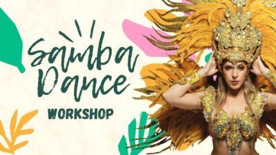 Slides Carnival Google Slides and PowerPoint Template Floral Samba Dance Workshop 2