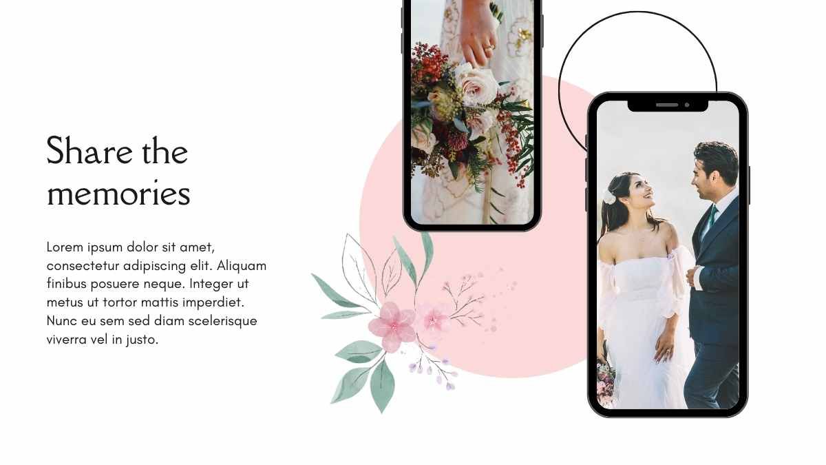 Casamento clássico em aquarela floral - slide 6