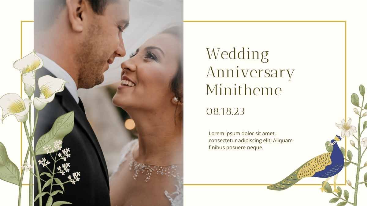 Floral Wedding Anniversary Minitheme - slide 0
