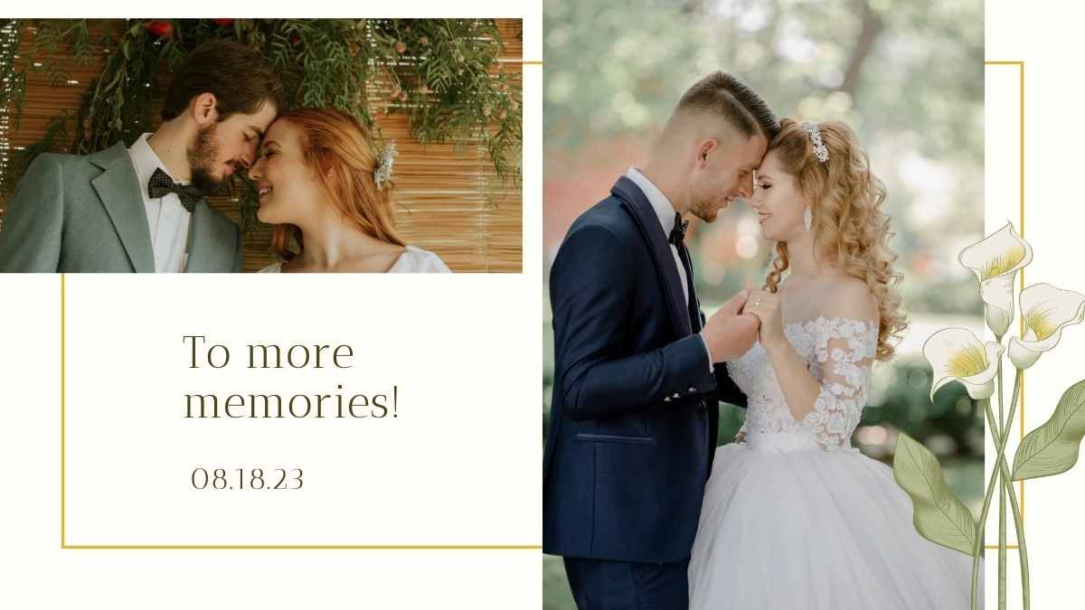 Mini de aniversario de bodas floral - diapositiva 13