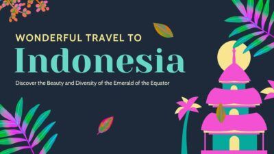 Slides Carnival Google Slides and PowerPoint Template Floral Wonderful Travel to Indonesia 2