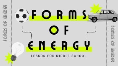 Forms of Energy Science Lesson for Middle School