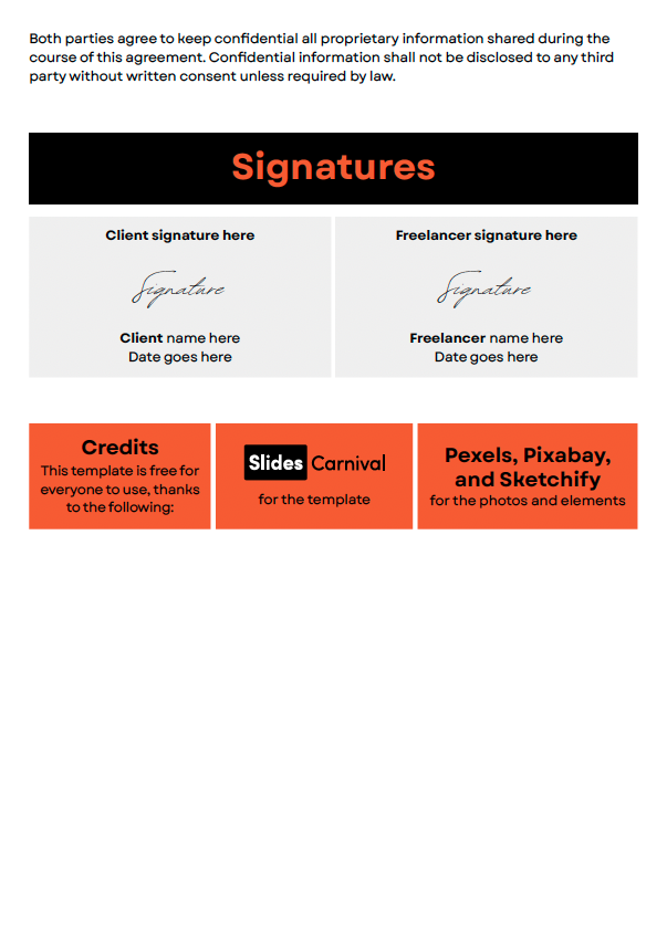 Freelance Services Contract Agreement - slide 3